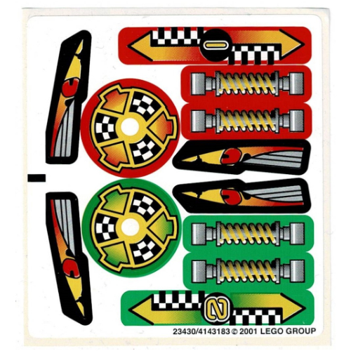 Sticker Sheet for Set 8241-1 [No Color/Any Color]