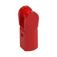Stangenhalter mit Loch und Stange Griff Rot