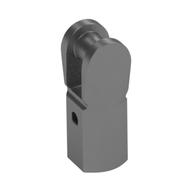 Bar Holder with Hole and Bar Handle Metallic Silver