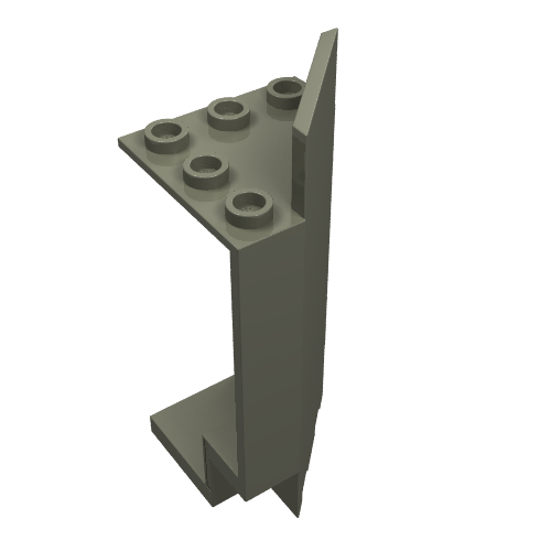 Panel 3 × 3 × 6 Corner Wall Dark Gray