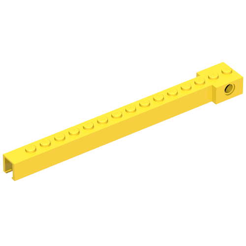 Crane Arm Outside, Narrow, 15 Studs Yellow