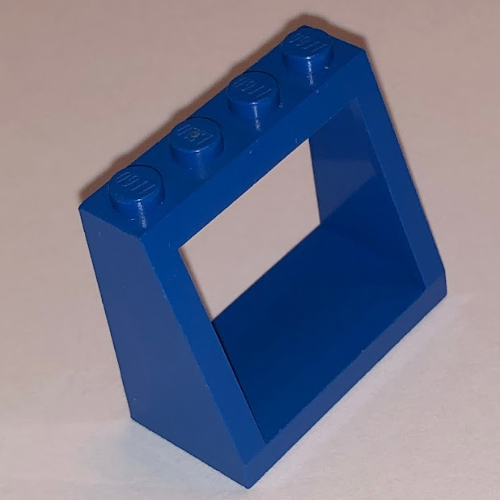 Windscreen 2 × 4 × 3 Frame with Solid Studs Blue