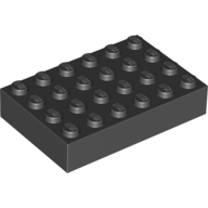 Stein 4 × 6 Schwarz