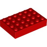 Stein 4 × 6 Rot