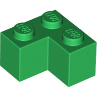 Brick 2 × 2 Corner Green
