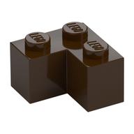 Brick 2 × 2 Corner Dark Brown
