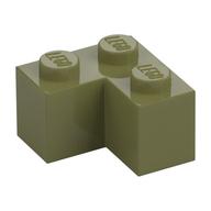 Brick 2 × 2 Corner Olive Green