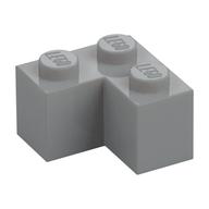 Stein 2 × 2 Ecke Hellblaugrau