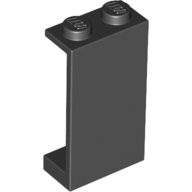Panel 1 × 2 × 3 - Solid Studs Black