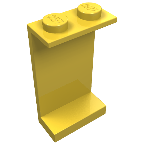 Panel 1 × 2 × 3 - Solid Studs Yellow