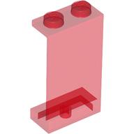 Panel 1 × 2 × 3 - Solid Studs Trans-Red