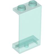 Panel 1 × 2 × 3 - Solid Studs Trans-Light Blue