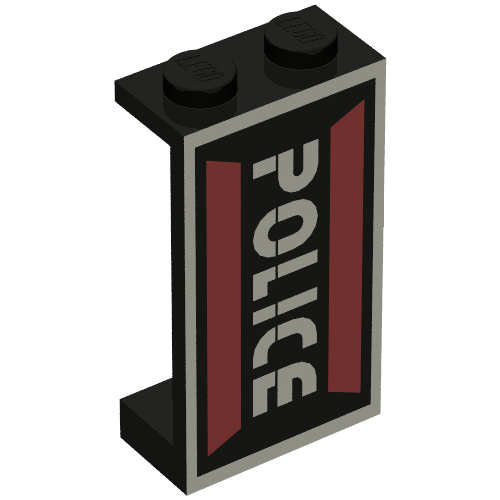 Panel 1 × 2 × 3 with Space Police I Right Print Black