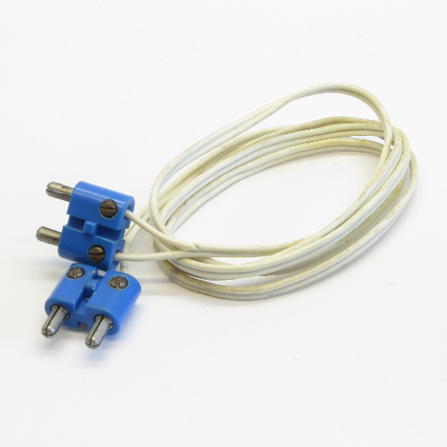 Wire with Blue 2-Prong Connectors, 12V / 4.5V Type 2 Cross-cut Connectors, 96L White