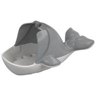 Duplo Animal Whale, Body with White Base Hellblaugrau