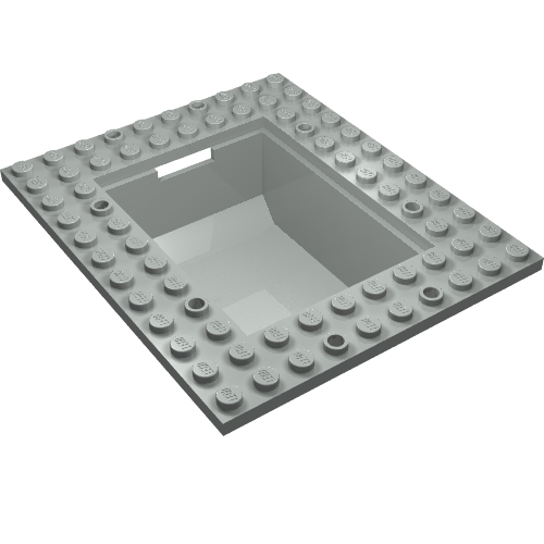 Boat Cargo Loading Plate 10 × 12 with 6 × 8 Tub Hellgrau
