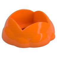 Duplo Round Rock / Bush / Space Crater 4 × 4 × 1.5 with 2 × 2 Hole Orange