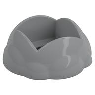 Duplo Round Rock / Bush / Space Crater 4 × 4 × 1.5 with 2 × 2 Hole Hellblaugrau