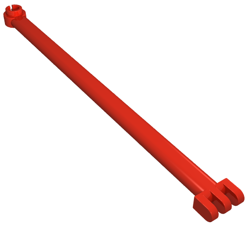 Hinge Bar 12L with 3 Fingers and Open End Stud Rot