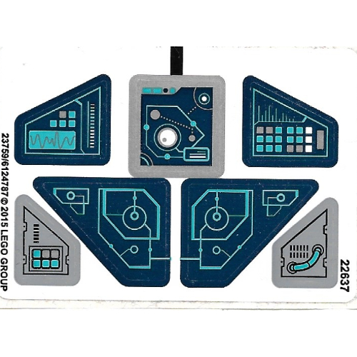 Sticker Sheet for Set 71200-1 in [No Color/Any Color]