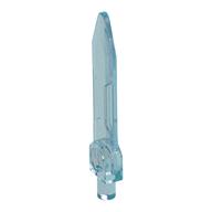 Weapon Sword, Blade with Bar, Double Edge Opal Trans-Light Blue