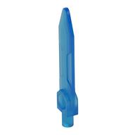 Weapon Sword, Blade with Bar, Double Edge Trans-Dark Blue