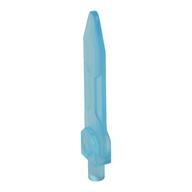 Weapon Sword, Blade with Bar, Double Edge Trans-Light Blue