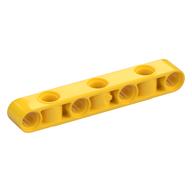 Technic Beam 1 × 7 Thick with Alternating Holes Gelb