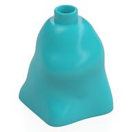 Duplo Brick 2 × 2 × 2 Bag Shaped [Plain] Medium Azure