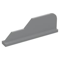 Tail 8 × 1 with Stepped Fin Light Bluish Gray