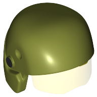 Helmet with Visor Resistance Trooper, Trans-Yellow Visor Print Olive Green