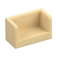 Panel 1 × 2 × 1 with Rounded Corners and 2 Sides Tan