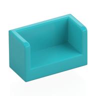 Panel 1 × 2 × 1 with Rounded Corners and 2 Sides Mittelazur