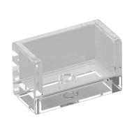 Panel 1 × 2 × 1 with Rounded Corners and 2 Sides Trans-Clear