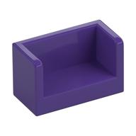 Panel 1 × 2 × 1 with Rounded Corners and 2 Sides Dunkellila