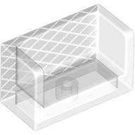 Panel 1 × 2 × 1 with Rounded Corners and 2 Sides with Net Print Trans-Clear