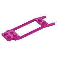 Animal / Creature Accessory, Horse Hitching, 1 × 2 Plate and 2 × 2 Plate [Studded] Magenta