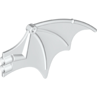 Creature Body Part, Dragon Wing 13 × 8 [Plain] Weiß