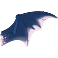 Creature Body Part, Dragon Wing 13 × 8, with Marbled Trans-Light Purple Pattern Dark Blue