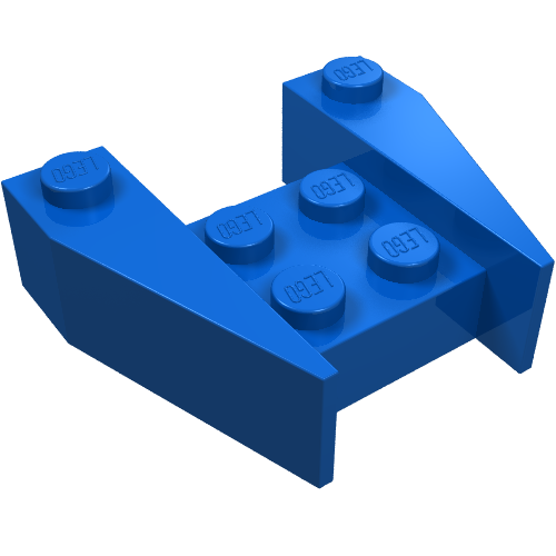 Brick Wedged 3 × 4 [No Stud Notches] Blue