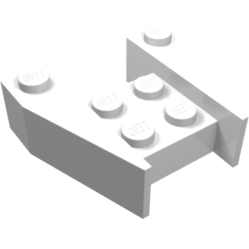 Brick Wedged 3 × 4 [No Stud Notches] White