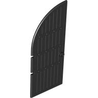 Door, Gate 1 × 5 × 11 Curved Top Black