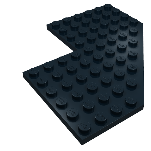 Wedge Plate 10 × 10 with 4 × 4 Cutout and Cut Corner