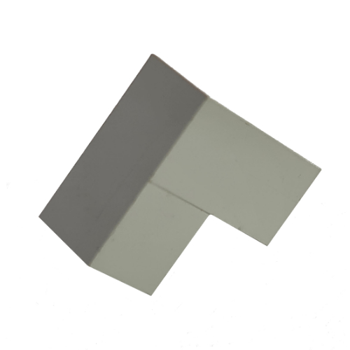 Modulex Brick Angle 1L 45 degree 1:1 slope in Modulex Hellgrau
