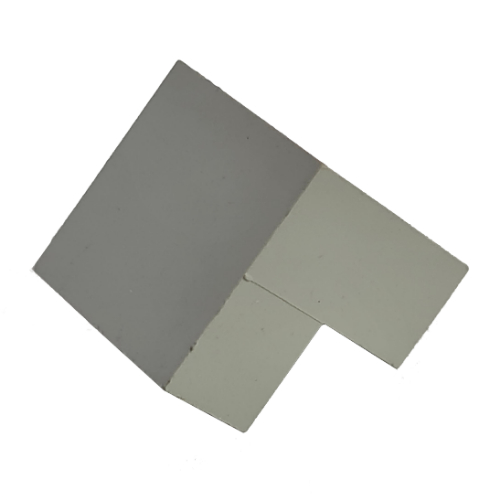 Modulex Brick Angle 2L 45 Degree 1:1 Slope in Modulex Light Gray