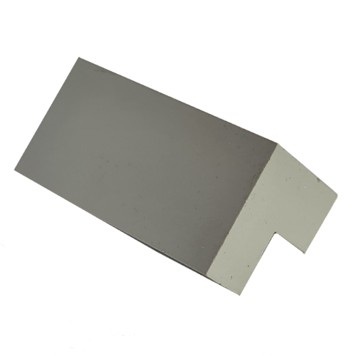 Modulex Brick Angle 4L 45 Degree 1:1 Slope in Modulex Light Gray