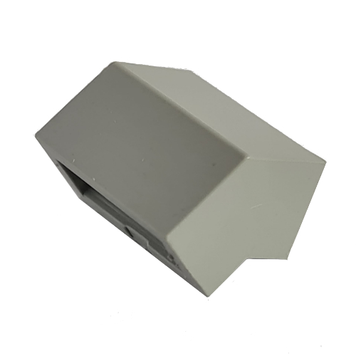 Modulex Brick Angle 2L 27 Degree 1:2 Slope in Modulex Schwarz