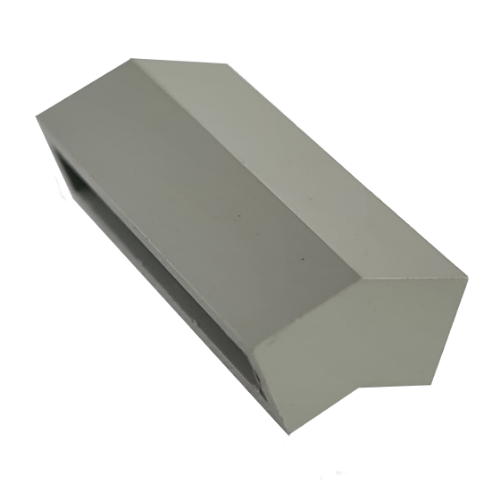 Modulex Brick Angle 4L 18 Degree 1:3 Slope in Modulex Light Gray
