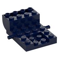 Vehicle Base, Carriage 4 × 6 × 1 2/3 with Wheel Clip Pins Dark Blue