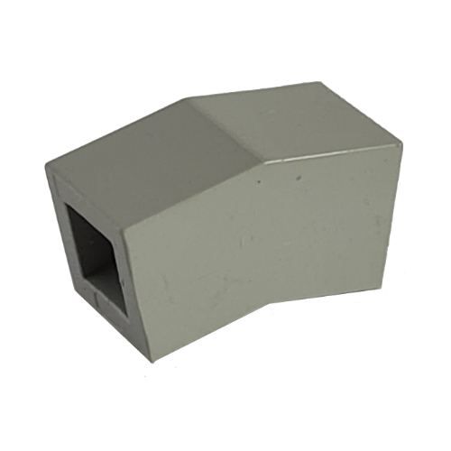 Modulex Brick Angle 1L 9 degree 1:6 slope in Modulex Black